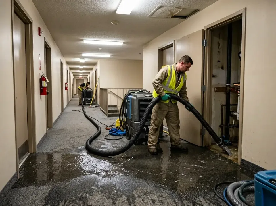 multi-unit-apartment-hallway-f-005 — frequently asked questions, Emergency Burst Pipe Water Extraction & Removal in Brookrid…